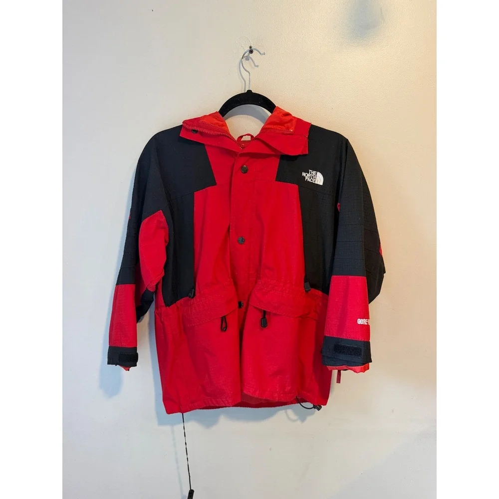 The North Face Summit Series GORE-TEX Jacket Mens XL Red Black Waterproof Shell